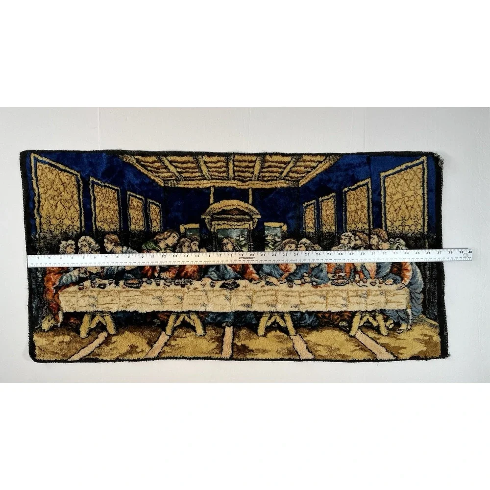 The Last Supper by Leonardo Da Vinci Plush Tapestry Textile Wall Art‎ Rug